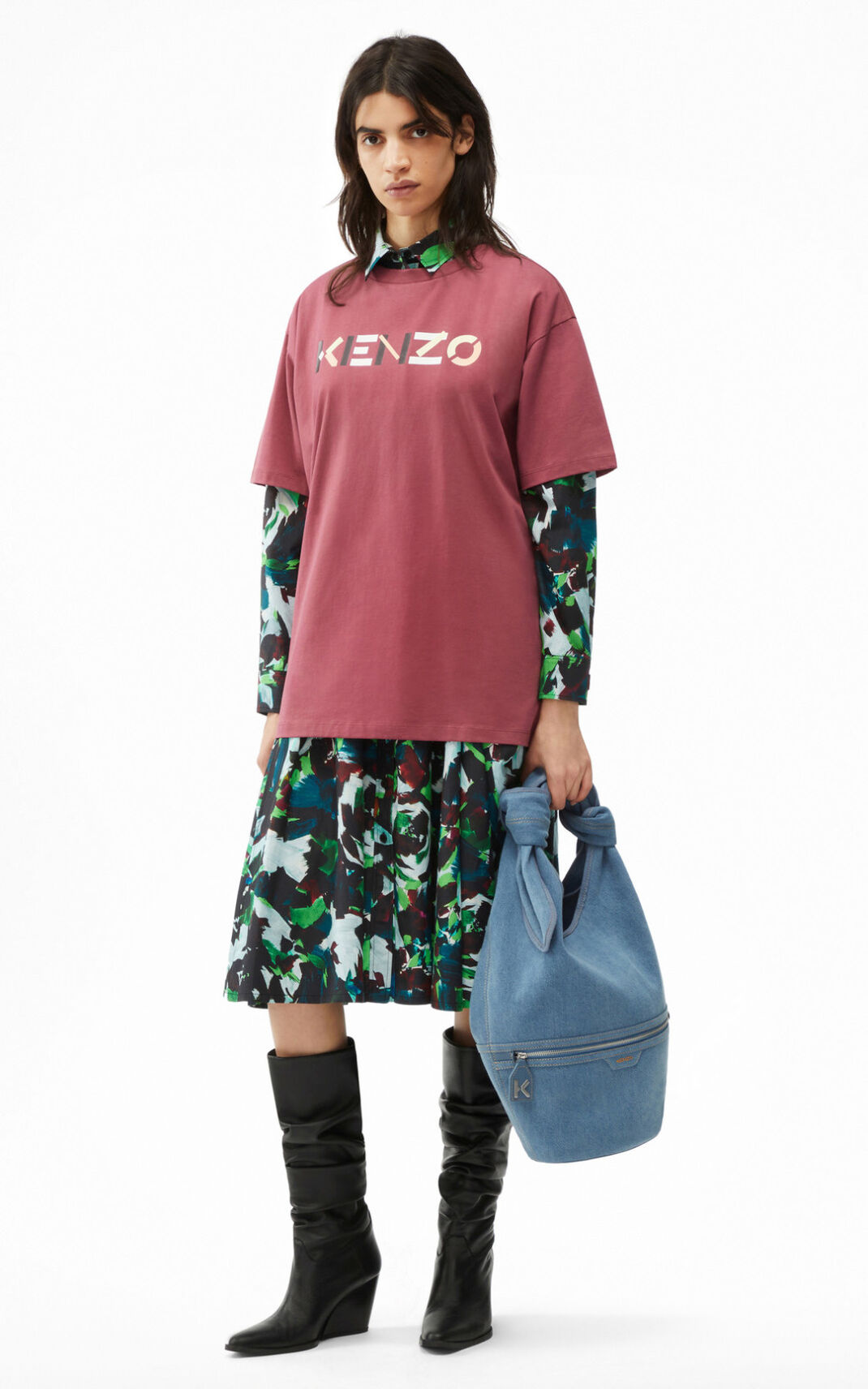 Kenzo Logo oversized T-shirts Dame - Sort DK-807085